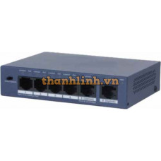 Switch PoE 4 port (Hỗ trợ 2 cổng mạng uplink) Kabe Vision KX-SW406-36